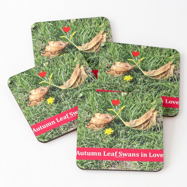 Item preview, Autumn Leaf Swans in Love designed and sold by FrankieLassut.