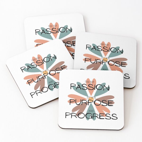 Item preview, Passion Purpose Progress Flower T-shirt designed and sold by Nerdygirlteez.