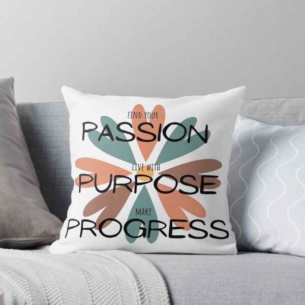 Item preview, Passion Purpose Progress Flower T-shirt designed and sold by Nerdygirlteez.