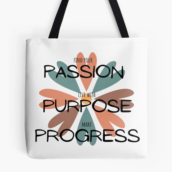 Item preview, Passion Purpose Progress Flower T-shirt designed and sold by Nerdygirlteez.