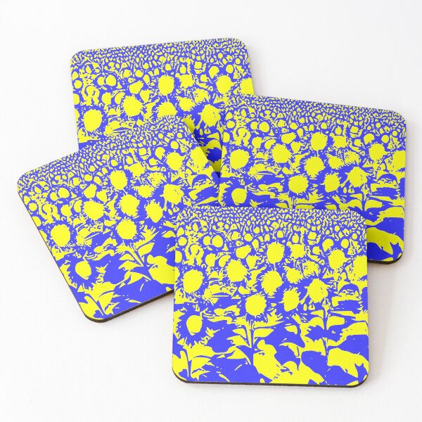 Item preview, sunflowers in blue designed and sold by lauprizan.