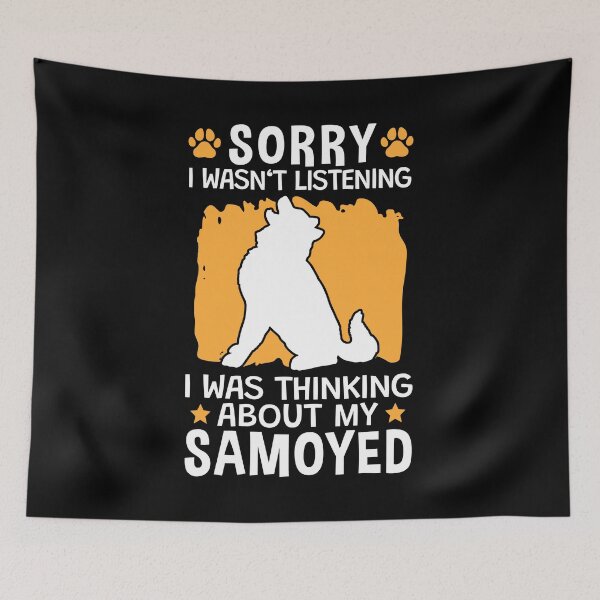 Item preview, Thought of Samoyed Nordic sled dog designed and sold by madgrfx.