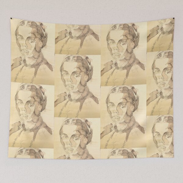 Item preview, Original painting of a Lady, after Bronzino Renaissance Portrait designed and sold by Cefercom.