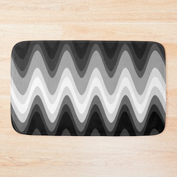 Item preview, Groovy Disco Waves - 70s White And Black designed and sold by SunnyBrand.