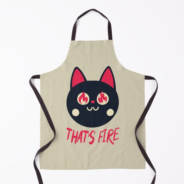 Item preview, That's fire || Black Cat With Fiery Eyes designed and sold by MadSwellDesigns.