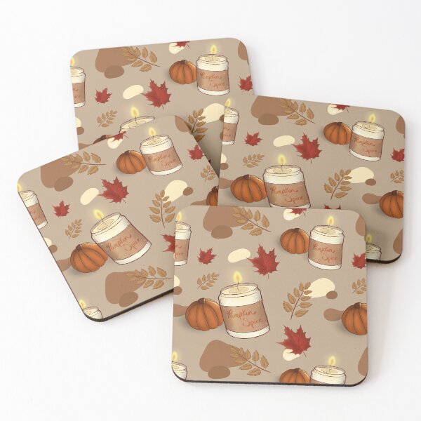 Item preview, autumn pumpkin spice pattern designed and sold by Melville-Magic.