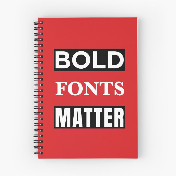 Item preview, Bold Fonts Matter - For a Graphic Designer designed and sold by SirenSeventyOne.