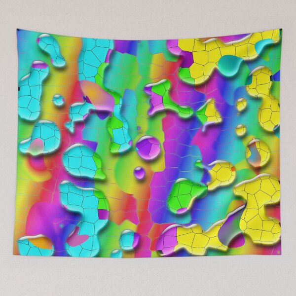 Item preview, FUNNY ABSTRACT WATERDROP RAINBOW DREAMING PAINTING. designed and sold by Ralek.