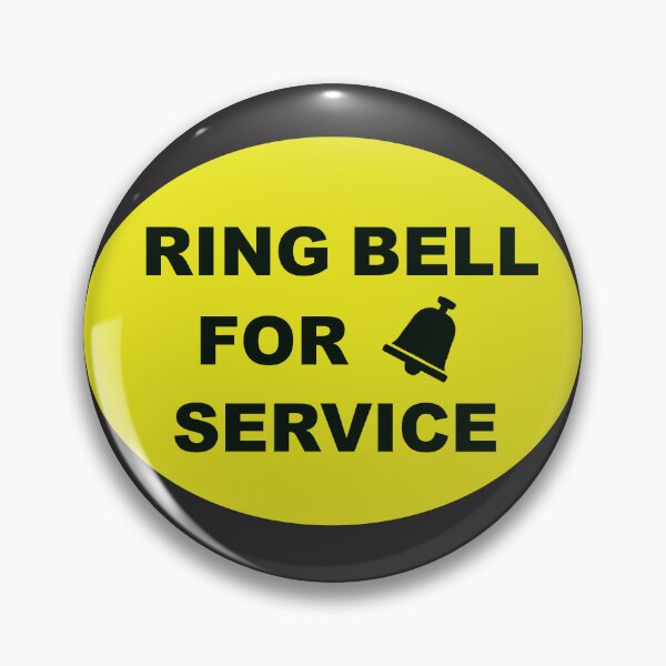 Item preview, RING BELL FOR SERVICE Industrial style sign designed and sold by lobodelnoir.