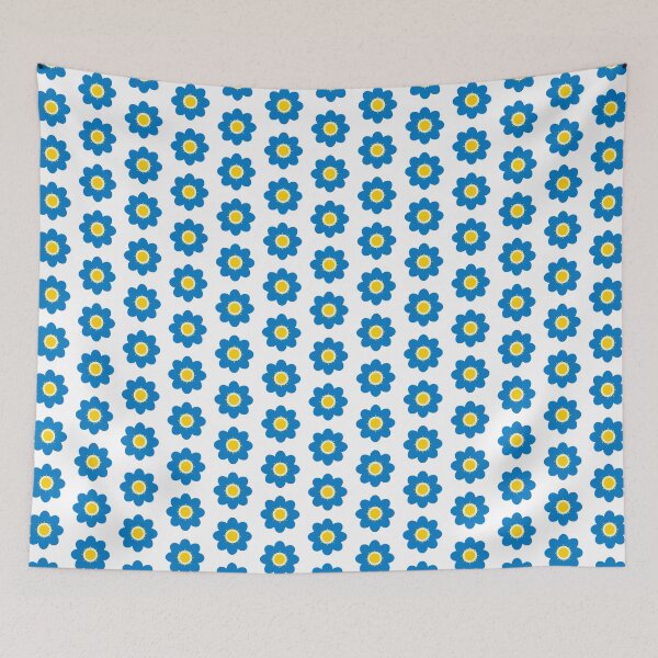 Item preview, Blue flower with yellow sun  designed and sold by JHcolors.