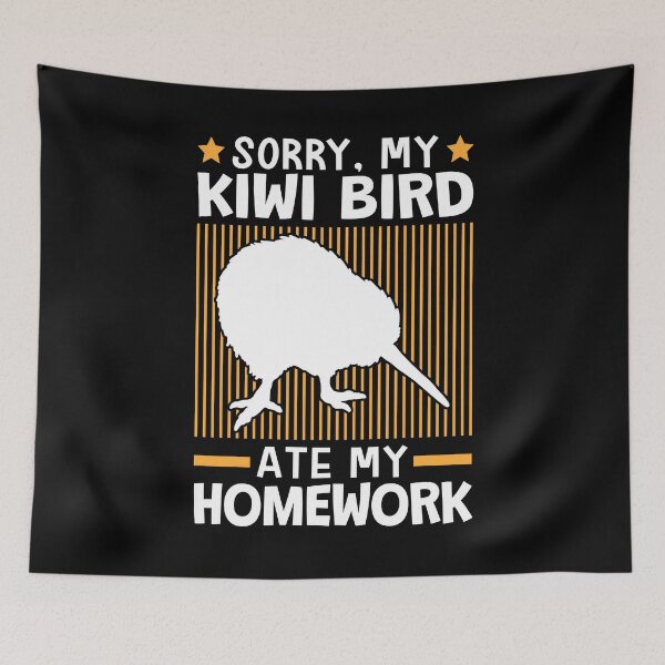 Item preview, Kiwi bird ate my homework designed and sold by madgrfx.