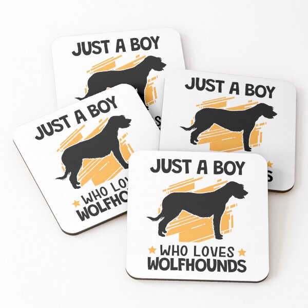 Item preview, Irish wolfhound boy loves wolfhound designed and sold by madgrfx.