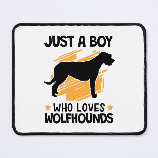Item preview, Irish wolfhound boy loves wolfhound designed and sold by madgrfx.