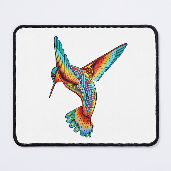 Item preview, Humming Bird with a Native flare - Native American Inspired Hummingbird Illustration - Rainbow Hummingbird designed and sold by Caummon Thread.