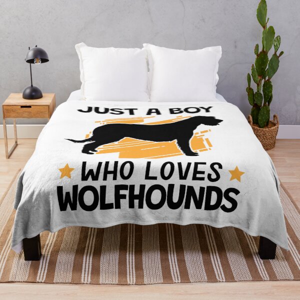 Item preview, Irish wolfhound boy loves wolfhound designed and sold by madgrfx.