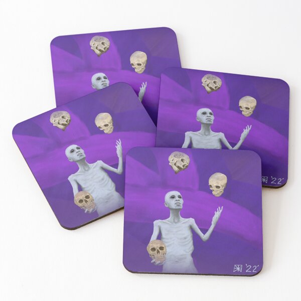 Item preview, Supernatural Creature Juggling Skulls Fantasy Art designed and sold by HelmsArt.