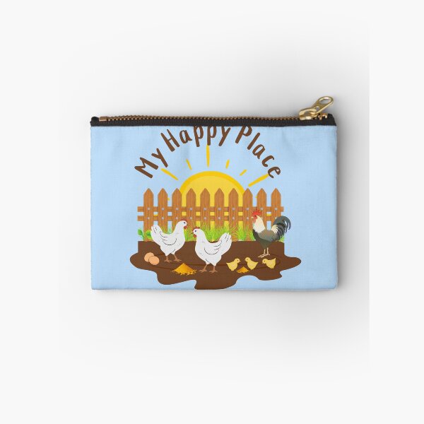 Item preview, Happy Place Chickens Fence Mud Chicks Sunrise Farm and garden Homesteading designed and sold by SGNorton.