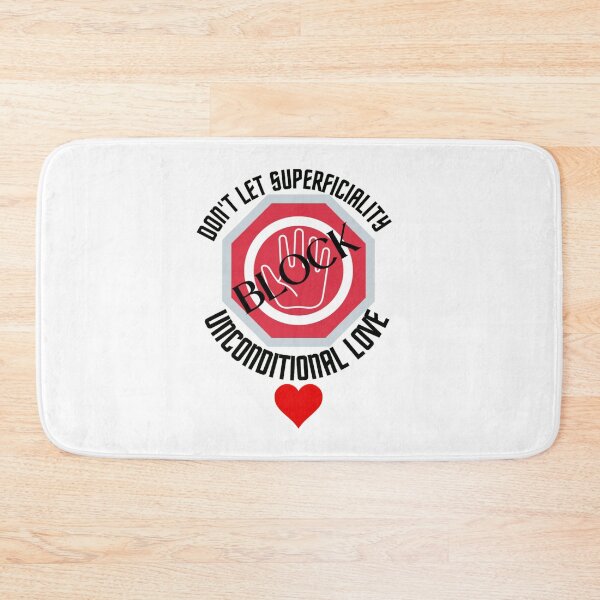 Item preview, Don't let superficiality block unconditional [ white { true love] shallow designed and sold by Mammanation.