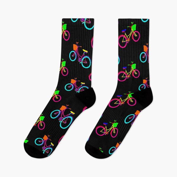 Item preview, black rainbow bikes colorful bicycles  designed and sold by Gossip Rag.
