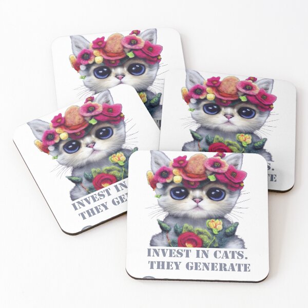 Item preview, Invest in Cats They Generate Comfort  designed and sold by Rocky Mountain Artistry.