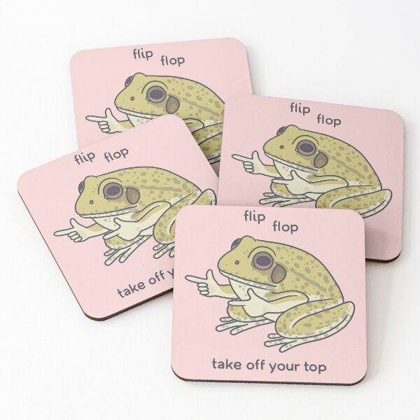 Item preview, Flip flop pointing frog  designed and sold by flotsamm.