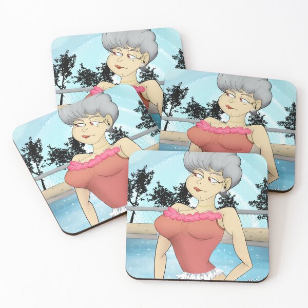 Item preview, Lady At The Pool designed and sold by The TOON Store.