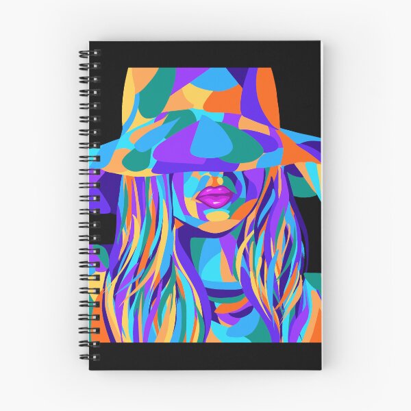 Item preview, Retrato de arco iris en un sombrero para el sol designed and sold by StarlitFirefly.