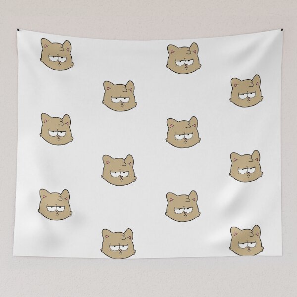 Item preview, funny cat face with funky glasses, cool cat designed and sold by FLOWER--ART.