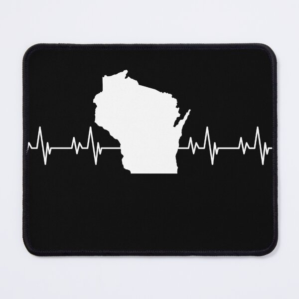 Item preview, Wisconsin Heartbeat Pulse Line designed and sold by TubularTees.