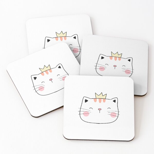 Item preview, funny cat face with funky glasses, princess cat designed and sold by FLOWER--ART.
