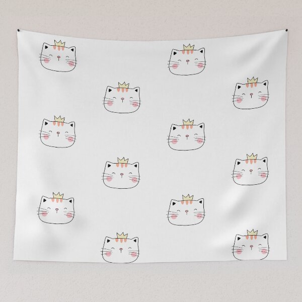Item preview, funny cat face with funky glasses, princess cat designed and sold by FLOWER--ART.