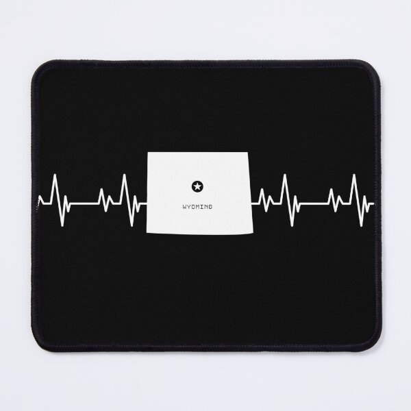 Item preview, Wyoming Heartbeat Pulse Line designed and sold by TubularTees.
