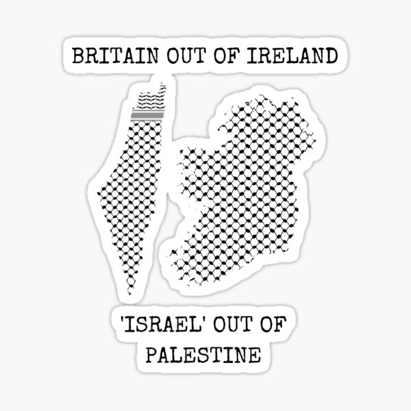 Vista previa del artículo con la obra «Gran Bretaña fuera de Irlanda - 'Israel' fuera de Palestina», diseñado y vendido por Palestinian Commie.