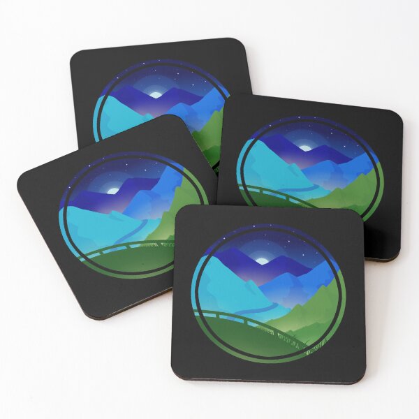 Item preview, Night road through the mountains designed and sold by Katuend.