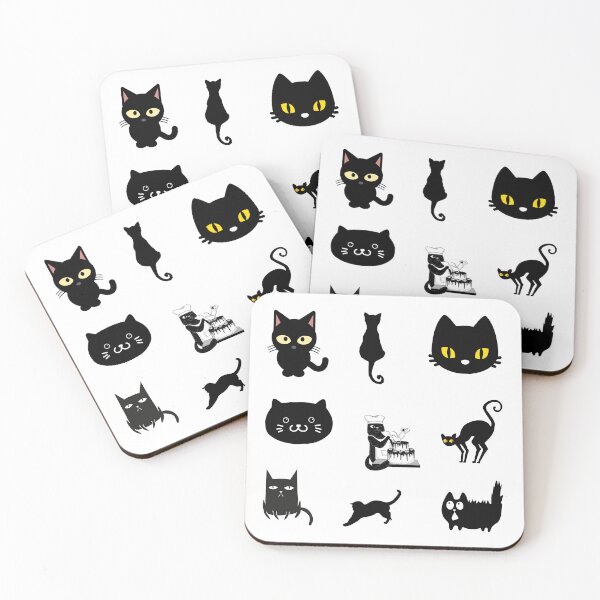 Item preview, Black cat appreciation day of cute and funny black cats set, for black cat lovers, cat owners, cat mom’s and dad’s designed and sold by haRexia.