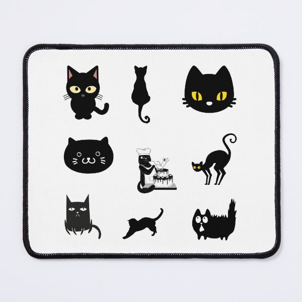 Item preview, Black cat appreciation day of cute and funny black cats set, for black cat lovers, cat owners, cat mom’s and dad’s designed and sold by haRexia.