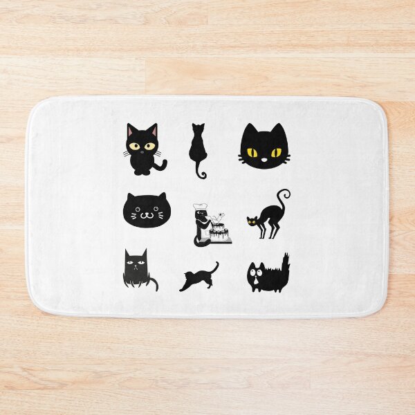 Item preview, Black cat appreciation day of cute and funny black cats set, for black cat lovers, cat owners, cat mom’s and dad’s designed and sold by haRexia.