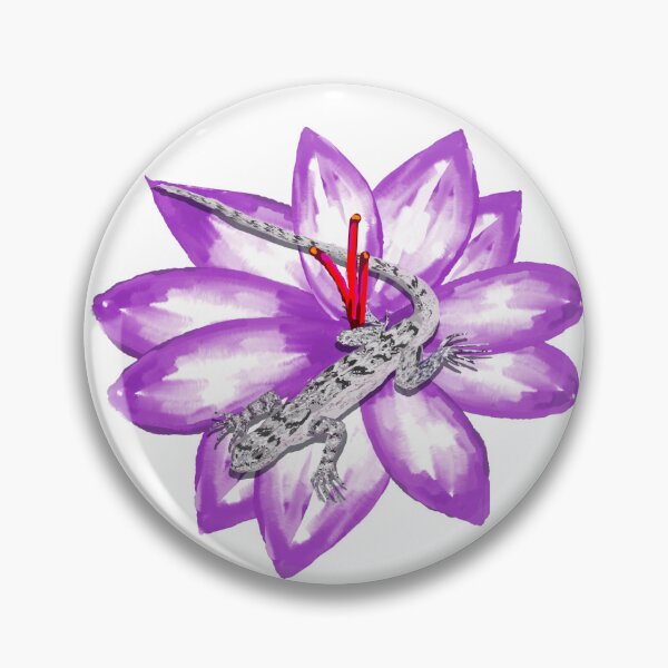 Item preview, Western Fence Lizard on a Flower designed and sold by VerdeDoodleDuck.