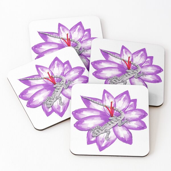 Item preview, Western Fence Lizard on a Flower designed and sold by VerdeDoodleDuck.