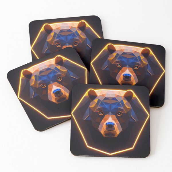 Item preview, Bear made from geometric shapes designed and sold by 30littlesteps.