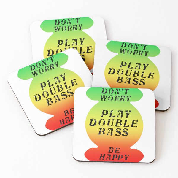 Item preview, Dont Worry - Be Happy - Play Double Bass designed and sold by Ars-flos-est.
