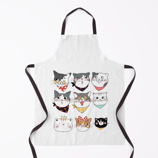 Item preview, funny cat face with funky glasses,Stickers cats designed and sold by FLOWER--ART.