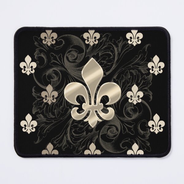 Item preview, Fleur de Lys-Black & Gold designed and sold by SSSowers.