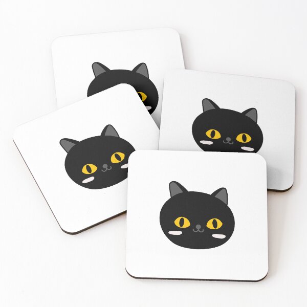 Item preview, funny cat face with funky glasses,black cat designed and sold by FLOWER--ART.