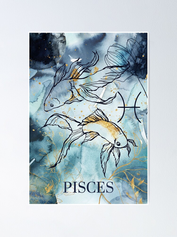 Pisces zodiac animal Poster