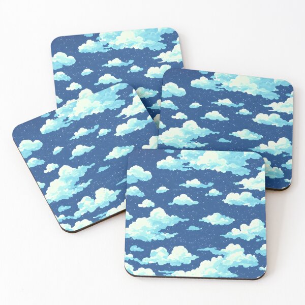 Item preview, Kawaii cloddy night sky patern designed and sold by Art-of-AI.