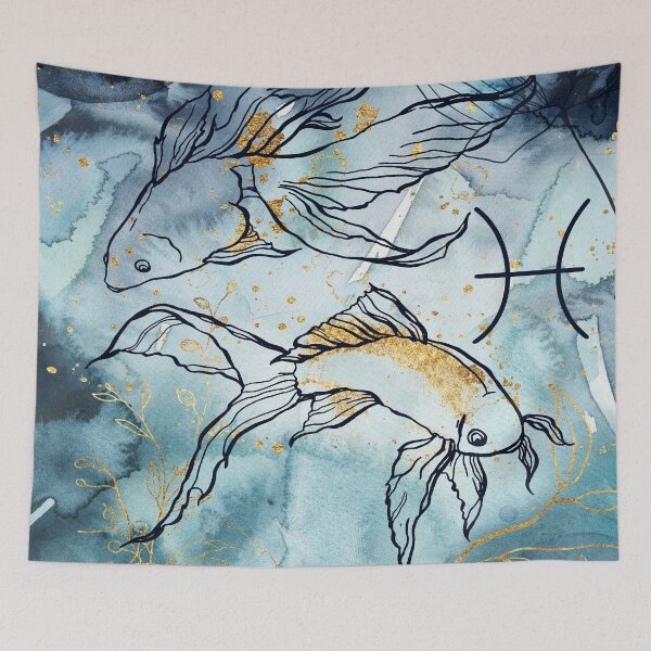 Item preview, Pisces zodiac animal designed and sold by SpookyBat.