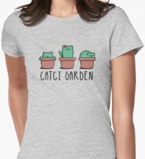 CATcus cactus cat plant garden hipster kitty Women's Fitted T-Shirt