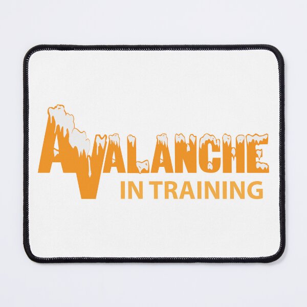 Item preview, Avalanche in training (Orange with snow) designed and sold by Ryphna.