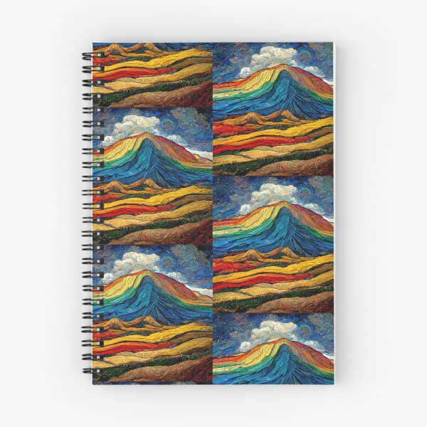 Item preview, Rainbow Oil Paint Mountain - AI designed and sold by Chillum.